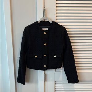 Abercrombie & Fitch Black Tweed Jacket